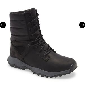North Face Like New Thermoball Waterproof Black Zip Up Boot, Men Size 11.5, Snow